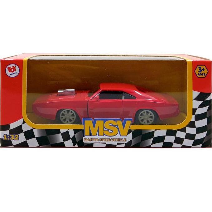 Toy Addict Plym0uth Barracuda Classic Car Merah Diecast Mobil Klasik