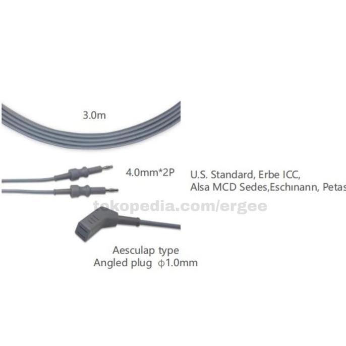 Kabel Aesculap Bipolar / Aesculap Reusable Bipolar Cable /2Pin CP1018
