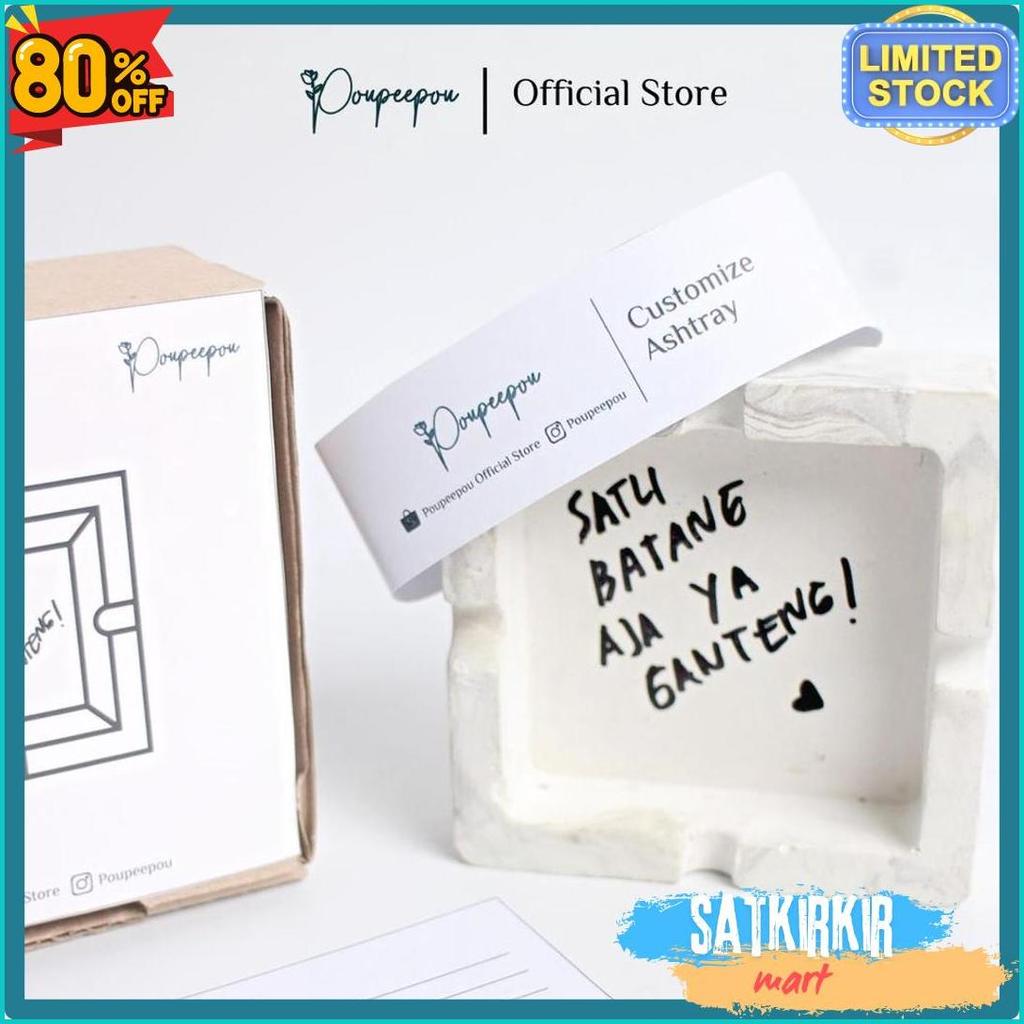 Diskon Up To 70% Poupeepou - Asbak Rokok Custom Nama | Customized Ashtray | Asbak Kata Kata Aestheti