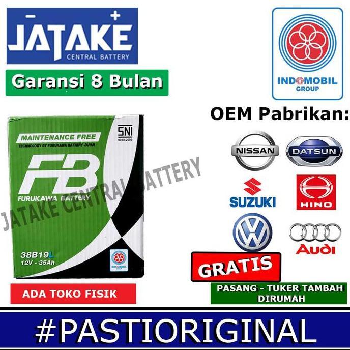 BEBAS ONGKIR - Aki kering mobil HONDA JAZZ NS40ZL Furukawa Battery MF FB