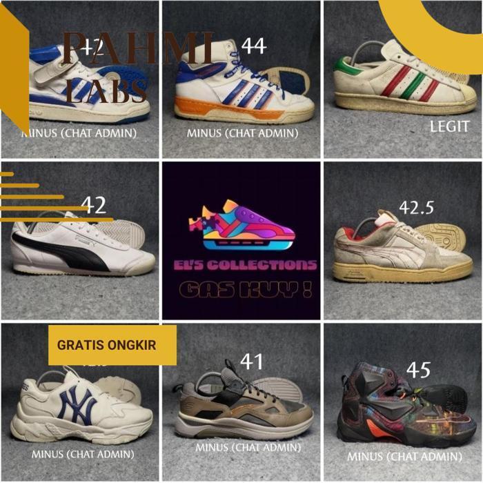 PL30 SEPATU SNEAKERS/ CASUAL SECOND BRAND (MINUS) Termurah