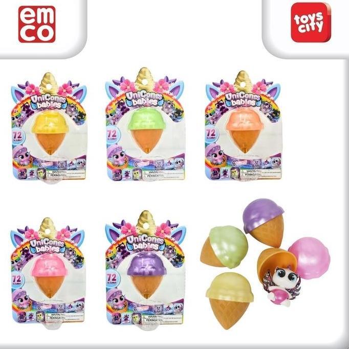 Emco Unicones Babies Surprise, 72 Babies to Collect - 1pc Mainan Kejutan Figur Bayi Unicones