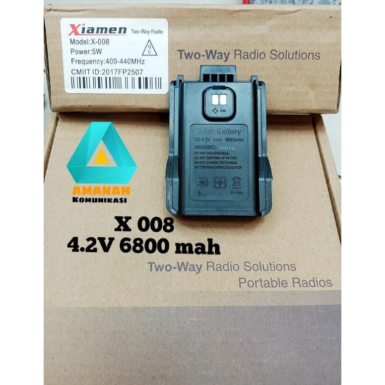 Batre Baterai HT Xiamen X 008 Original