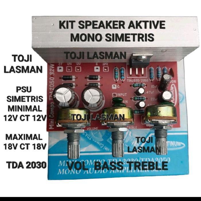 ( AKTIF TDA 2030 MONO ) KIT PCB MODUL MODULE SPEAKER AKTIF ACTIVE AKTIVE TDA2030 TDA 2050 TDA2050 20
