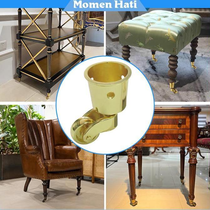 SHISHIO Roda Furniture Kecil Roda Rak Roda Kursi Meja Bahan Paduan Seng