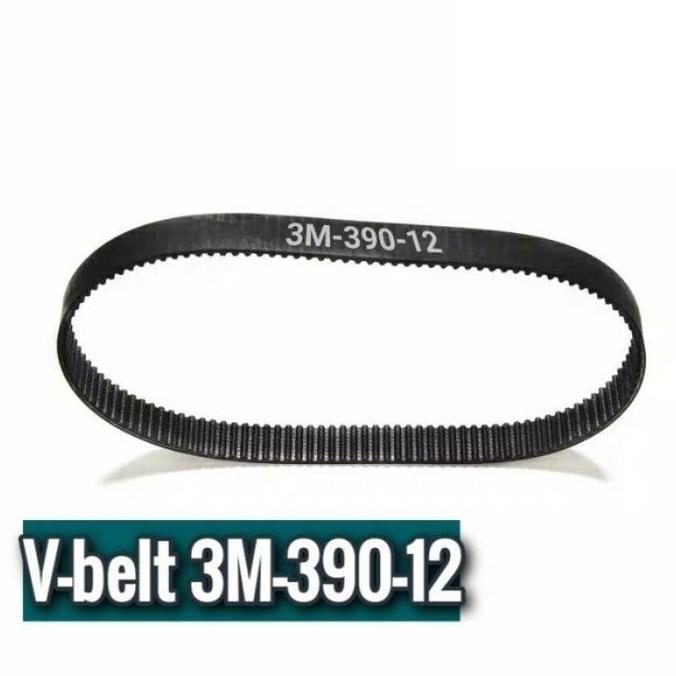 YOUEI Timing Belt Karet Dinamo Skuter Elektrik 3M-390-12 Drive V-Belt Untuk Sepeda Elektrik Skuter S