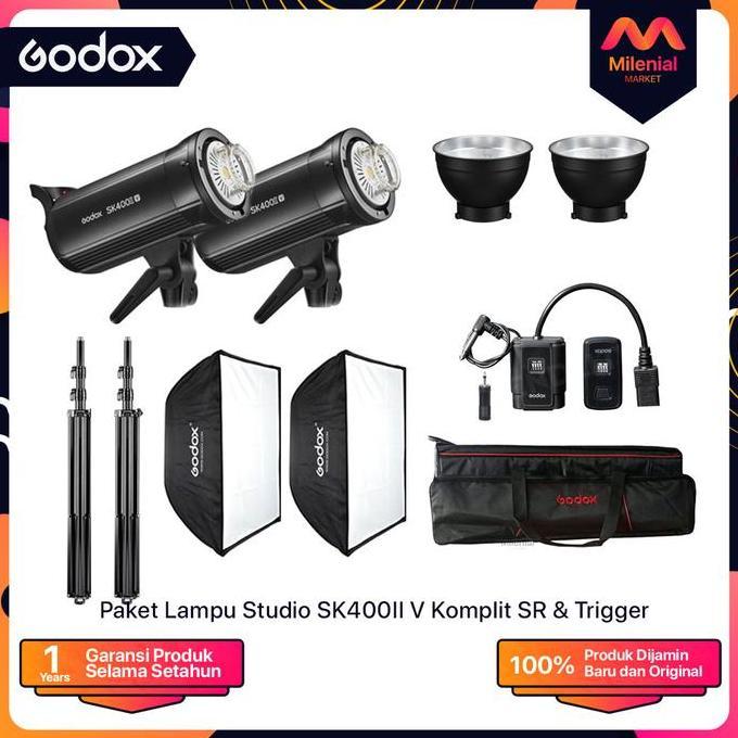 Paket Lampu Studio Godox SK400II V SK400IIV SK400 II V