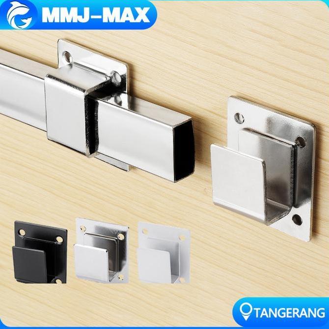 YOUEI Bracket Wall Besi Pipa 2pcs/Bracket Persegi Pipa/Braket Pergi Pipa