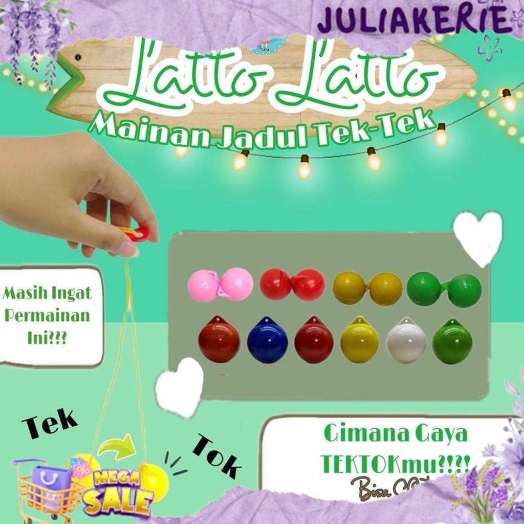 Grosir Lato Lato Tek Tok/Latto Latto/Mainan Nostalgia Jadul Lato Lato /Lato Lato Mainan Anak Tradisi