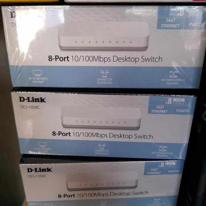 switch hub 8 port D-LINK DS-1008C