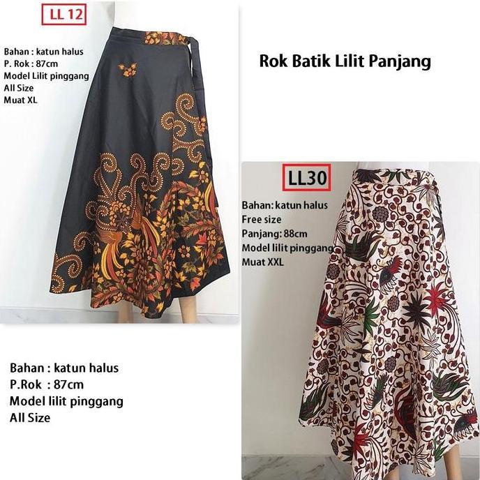 Bawahan Batik Rok Batik Lilit Panjang Rok Batik Lilit PM