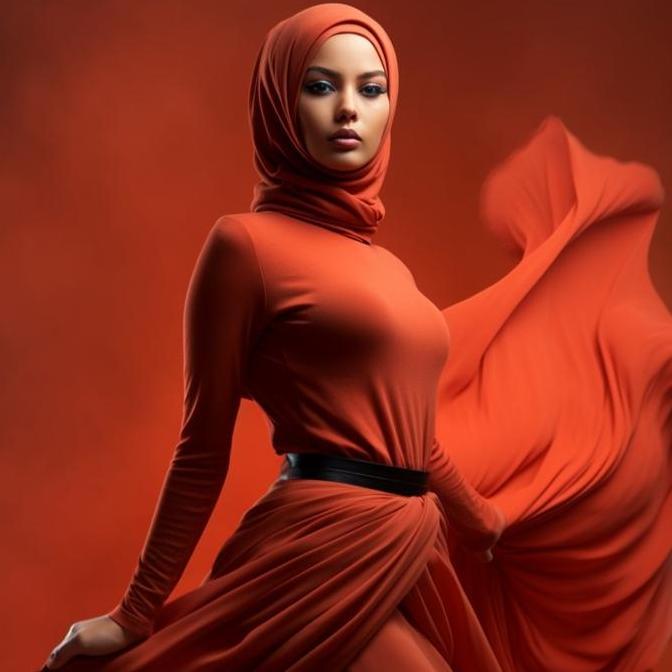 Manset Atasan Lengan Panjang Turtleneck Merah Merdeka 713 Terlaris