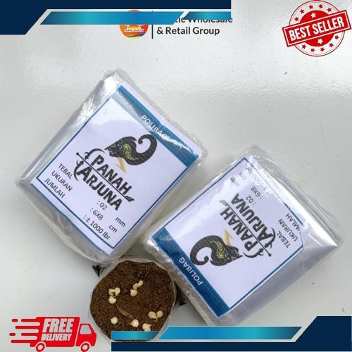 Super Polybag Semai 6X7 Plastik Semai/Polybag Benih 1Ikat= 1000Pcs Polybag Cabai