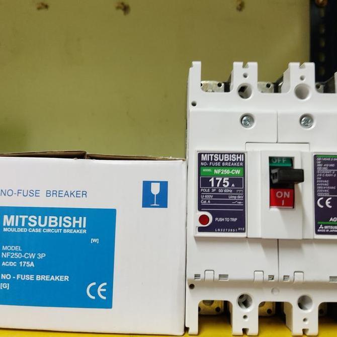 Promo NFB MCCB breaker mitsubishi NF-250CW nf250-CW 175a 175 a COD
