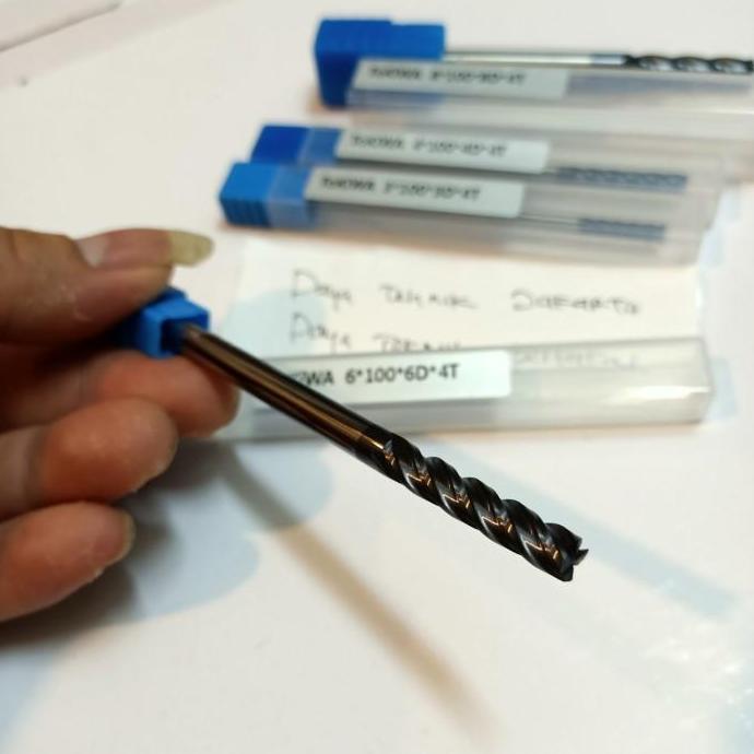 tokiwa endmil Widia panjang 8mm 4f endmil long 100mm Edmil carbide ORIGINAL