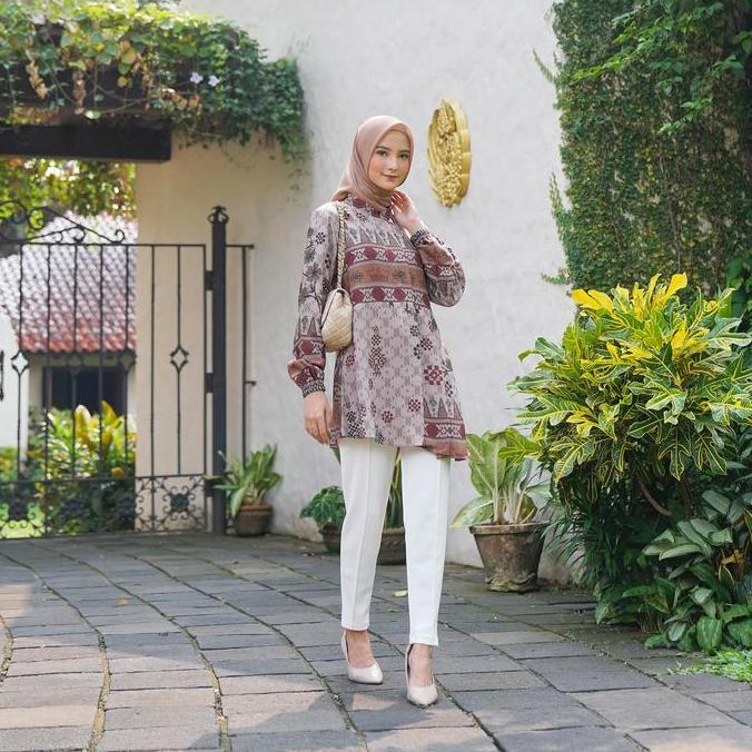 NADA BLOUSE PRINT DENOSA PREMIUM Terlaris