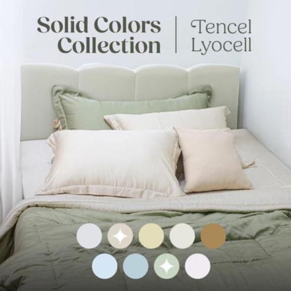 Sprei / Bedcover Serat Bambu Organic Sutra Lyocell Polos