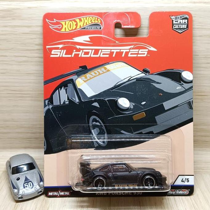Hot wheels Porsche 930 hitam silhouettes