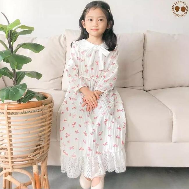 Marves Ariella Couple Dress Ibu Anak Tunik Baju Anak Perempuan Korean Style Bahan Crinle