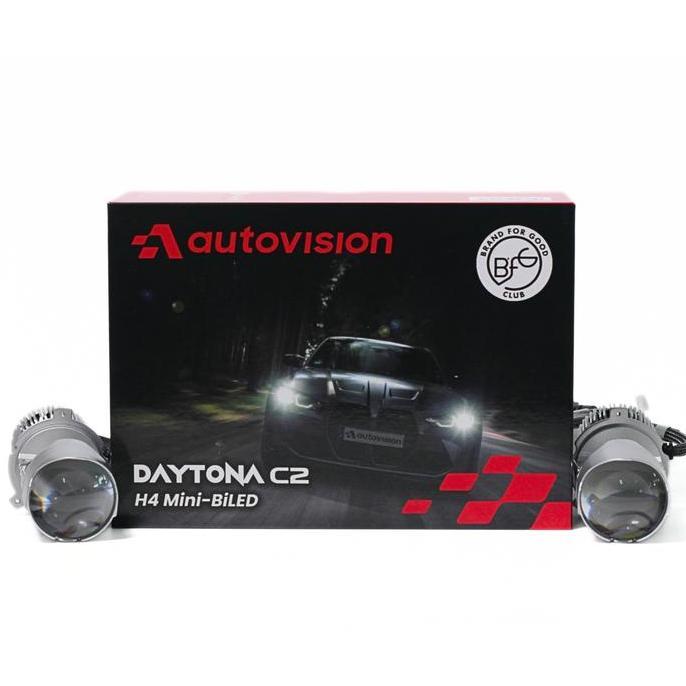 Lampu Mini BiLED Bi LED Autovision Daytona C2 Bohlam H4 Putih Projie