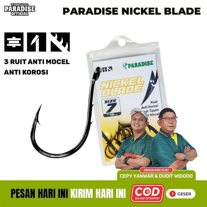 Tornado Kail Paradise Nickel Blade Tajam 3 Ruit Anti Mocel Anti Korosi | KN