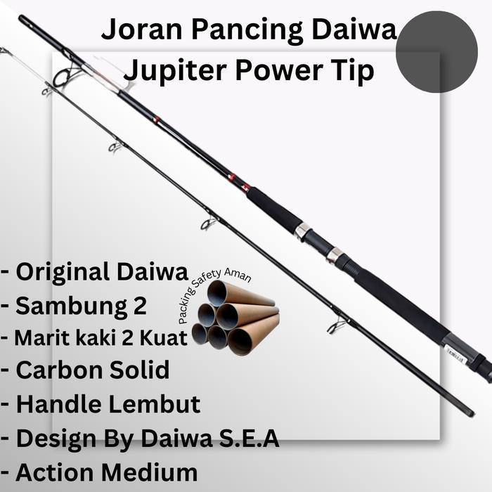 Joran Daiwa Jupiter Power Tip 210Cm Carbon Solid Kuat Hingga 20Lbs New Best Quality 100% Original