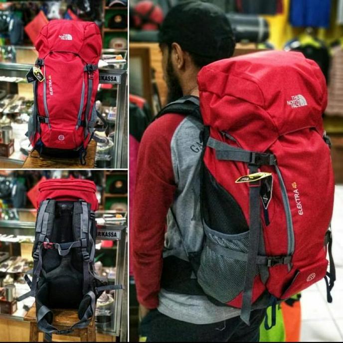 keril carrier karrier tas gunung TNF Elektra 45 L +5 murah berkualitas