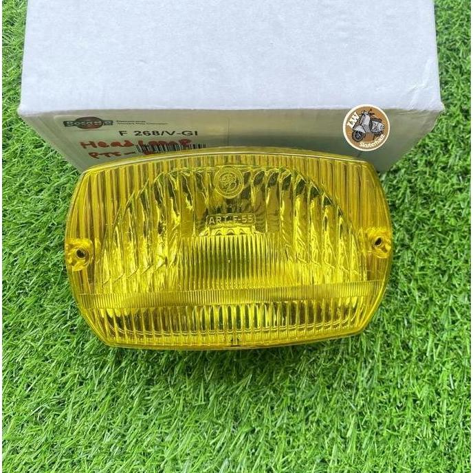 Headlamp BOSATTA KUNING utk Vespa Pts