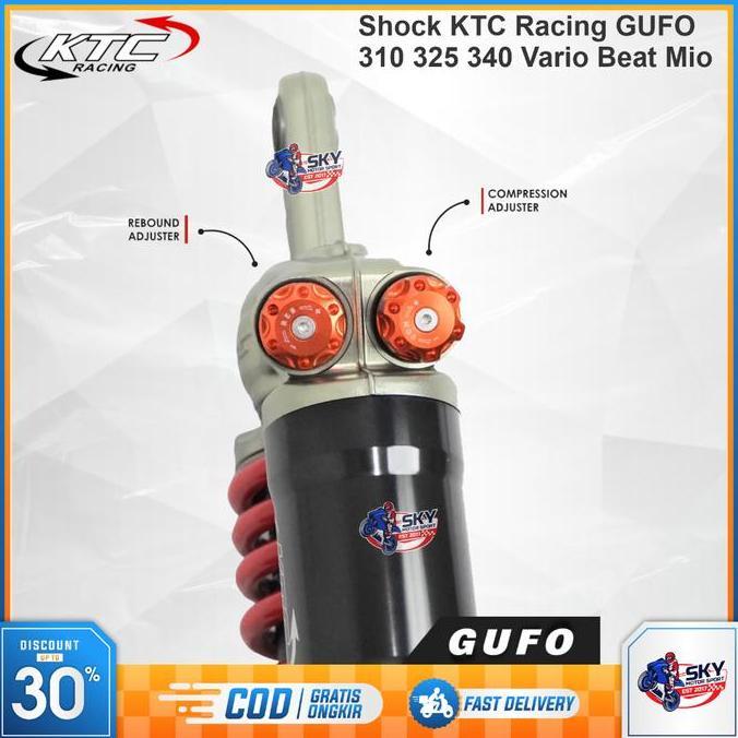 Shock Breaker KTC GUFO 305 325 340 Vario Mio Beat Scoopy Lexi Double Click Original