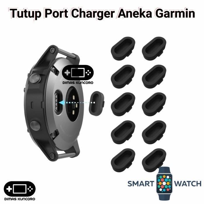Tutup Port Charger Garmin Dustproof Forerunner 45 45S 55 158 Silicone Terbaru Best Quality 100% Orig