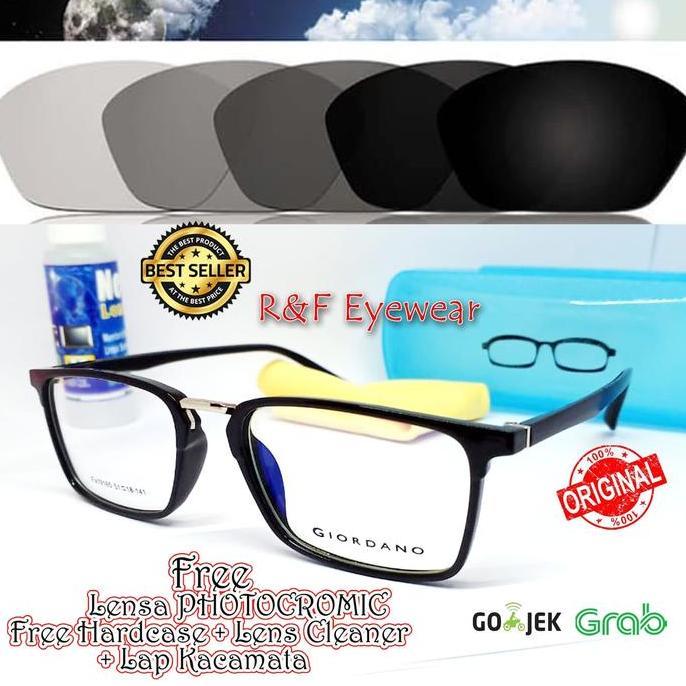 KACAMATA GIORDANO FREE LENSA PHOTOCROMIC MINUS PLUS NORMAL PRIA WANITA