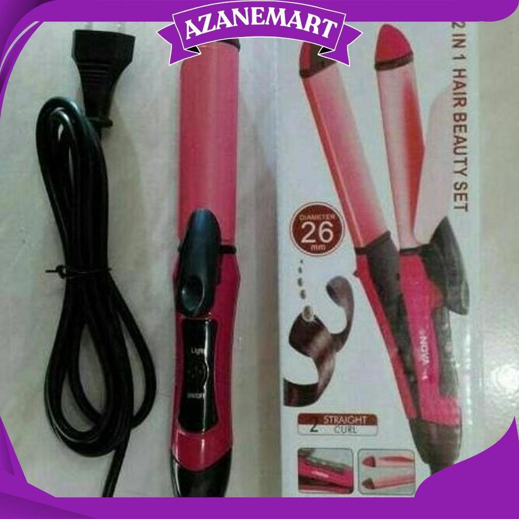 Catok Nova Mini 2In1 Type Nhc - 2009 - Catokan Pelurus Keriting Rambut E Gratis Ongkir