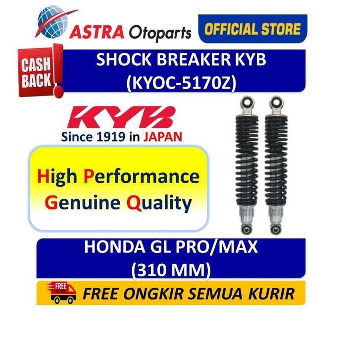 Shock Breaker Belakang Kayaba KYB OC Honda GL PRO, Max