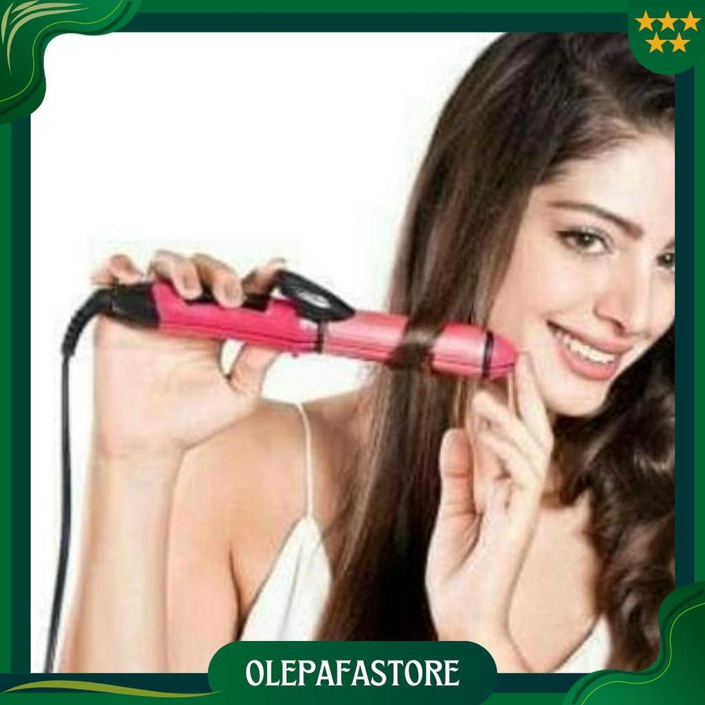 Catok Nova Mini 2In1 Type Nhc - 2009 - Catokan Pelurus Keriting Rambut E Gratis Ongkir