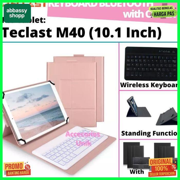 Original Teclast M40 Tab Tablet Android 10" 10 Inch Book Cover Keyboard Wireless Bluetooth Flip Stan
