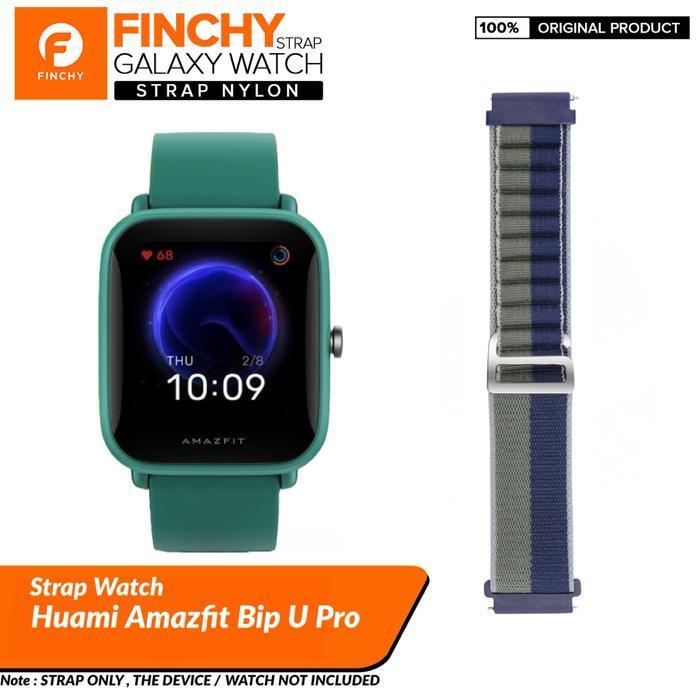 Finchy Nylon Strap Amazfit Bip U Pro Smartwatch Replacement Wristband Termurah Best Quality 100% Ori