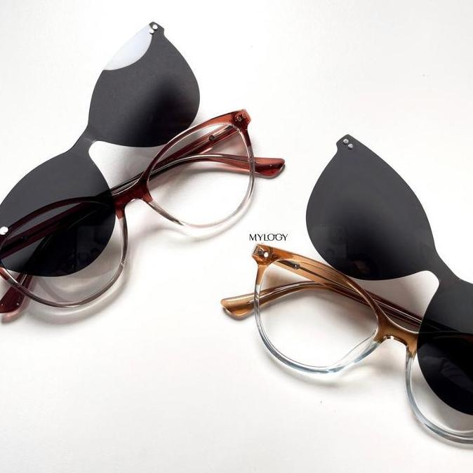 MYLOGY - SOOBIN glasses Frame Kacamata Clip On antiuv kode SOOBIN (kacamata_mylogy eyewear)