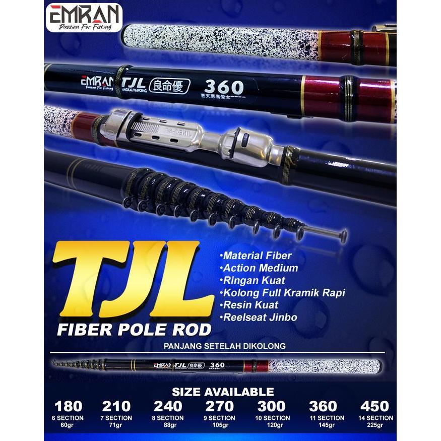 Joran Tegek Kolong Orca Tjl & Emran Tjl Ruas Pendek Terlaris Best Quality 100% Original