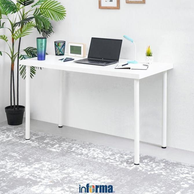NEW INFORMA BERKA 120 CM MEJA KANTOR - PUTIH ORI