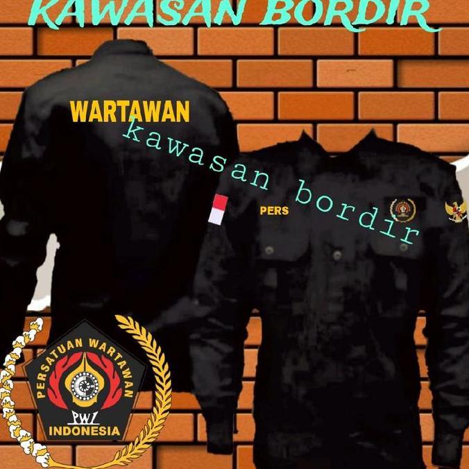Terbaru kemeja pers seragam pers baju pers kemeja wartawan seragam wartawan baju wartawan kemeja PWI