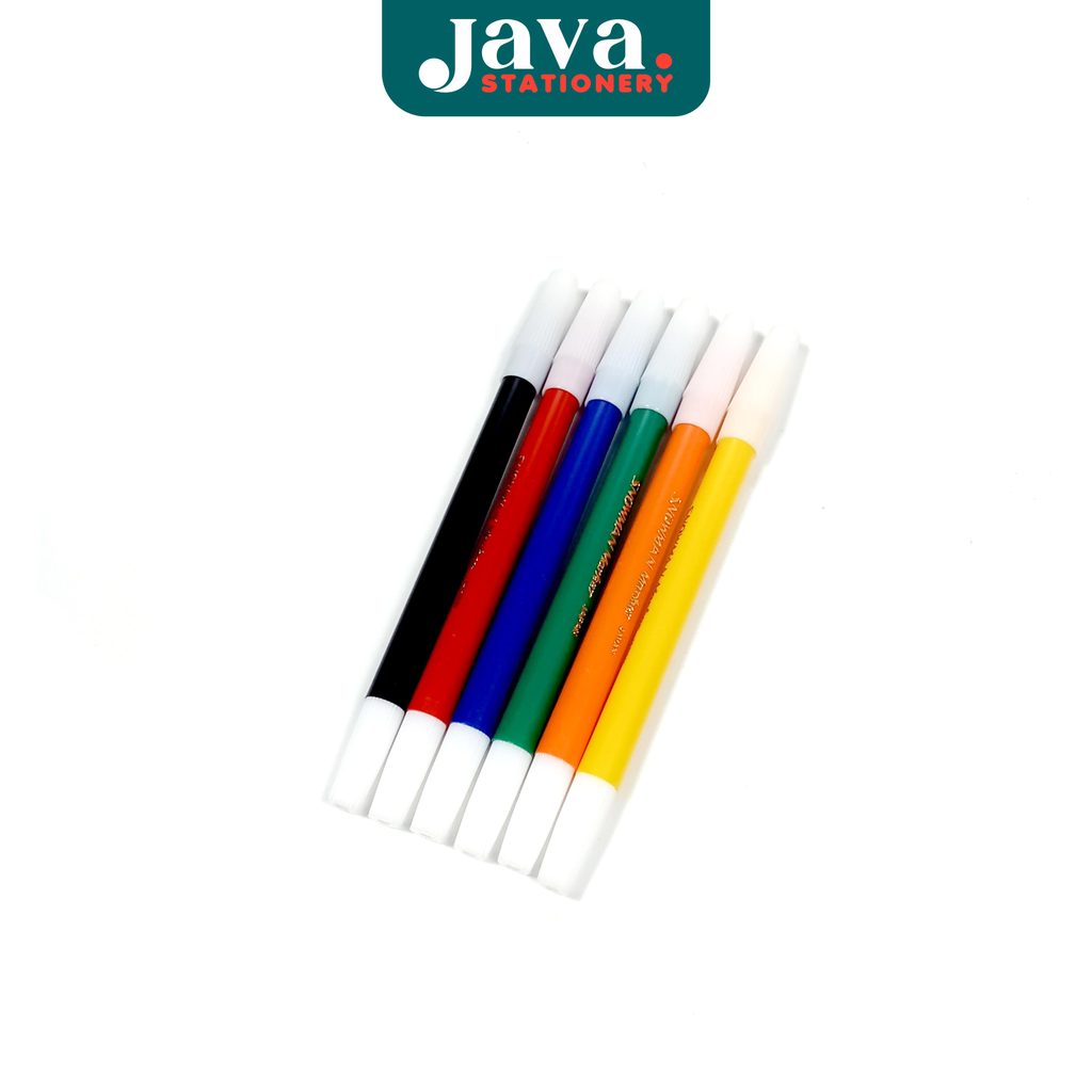 Snowman PW-6 Spidol Whiteboard Set / Isi 6 Warna