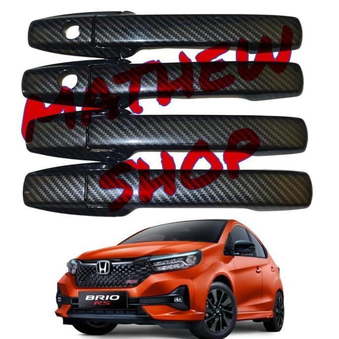 Cover Door Handle Brio 2023 2024 2025 Carbon / Pelindung Gagang Pintu Brio Karbon