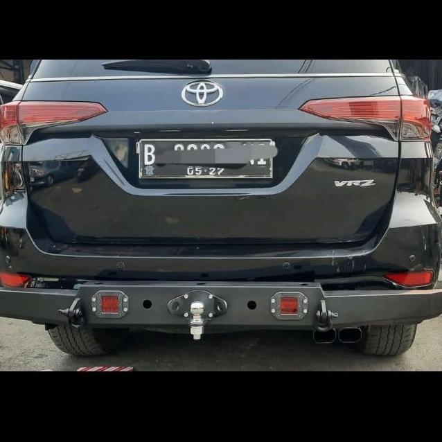towing belakang tanduk belakang full black full hitam fortuner VRZ