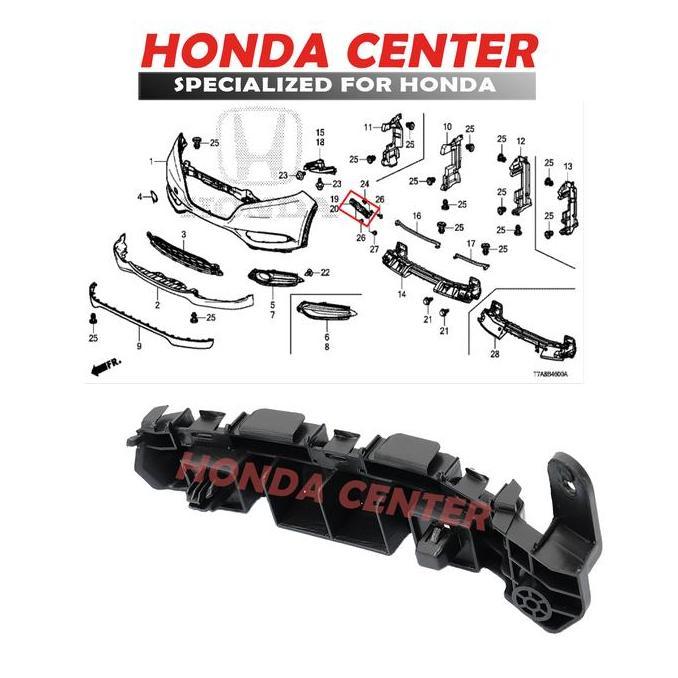 BRACKET BUMPER DEPAN KIRI HRV BREKET BUMPER DEPAN KIRI HRV 2015 2016