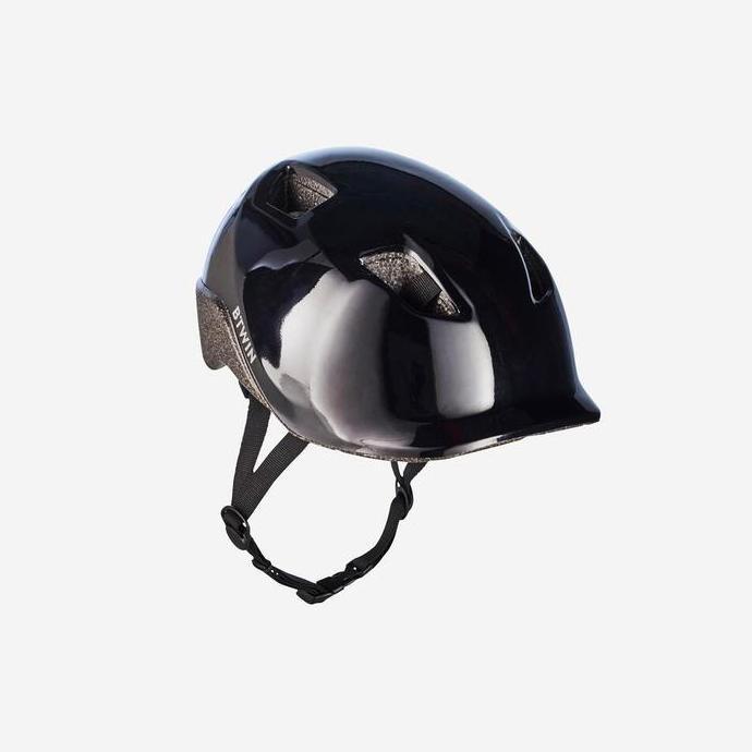 Decathlon Btwin Helm Sepeda Anak 100 - Hitam - 8737453