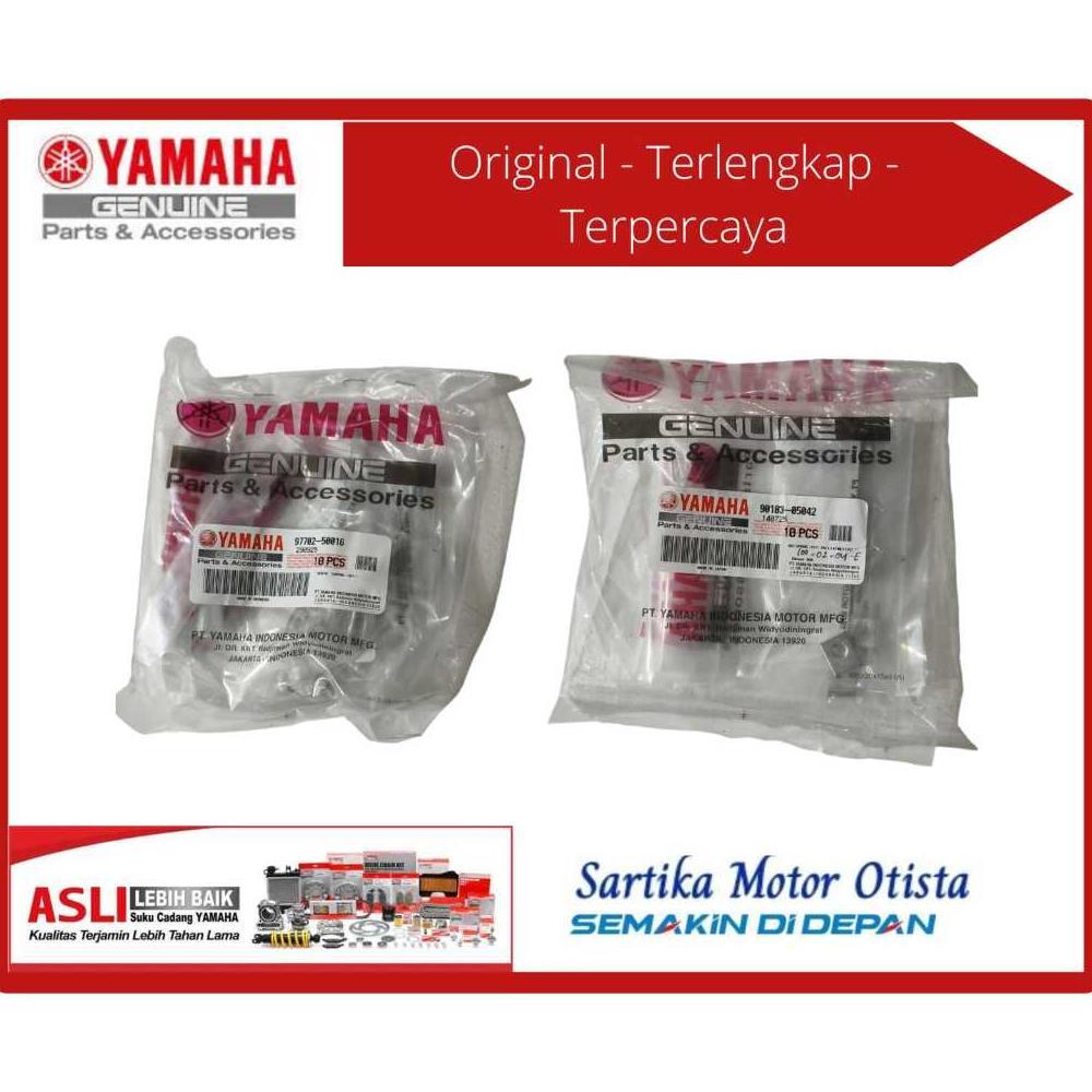 ORIGINAL 1 SET Baut Cover Body Belakang NMAX DAN 1 SET Mur Baut Klip Body Nut Spring NMAX