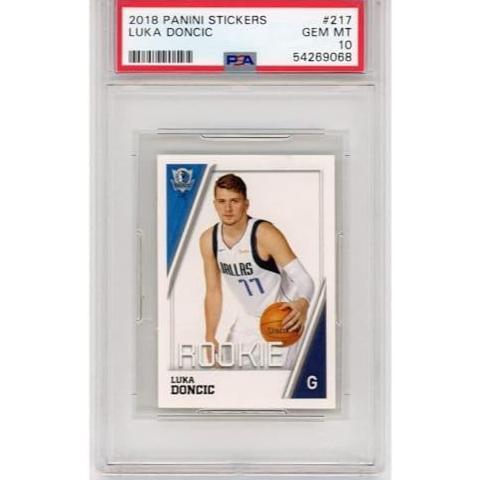 BEST SELLER Graded 2018-19 Panini Stickers Luka Doncic #217 Rookie RC Basketball Card PSA 10 Gem