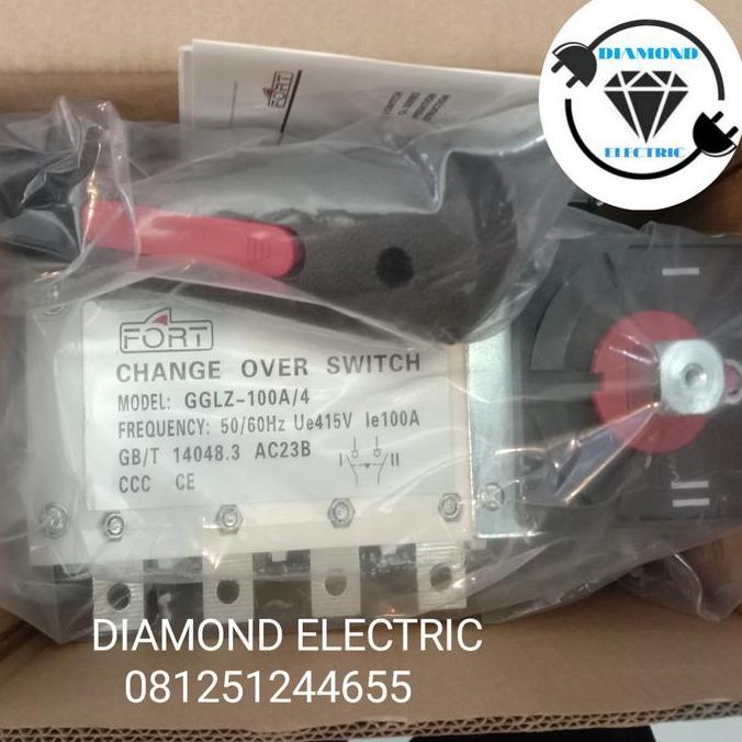 Promo FORT COS / CHANGE OVER SWITCH GGLZ-100/4 4P 100A / COS 4P 100A FORT Diskon