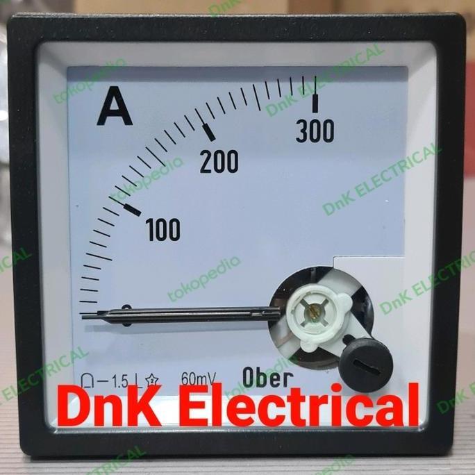 Promo Ampere Meter DC/DC Amper Meter 300A/600A Merk OBER Diskon