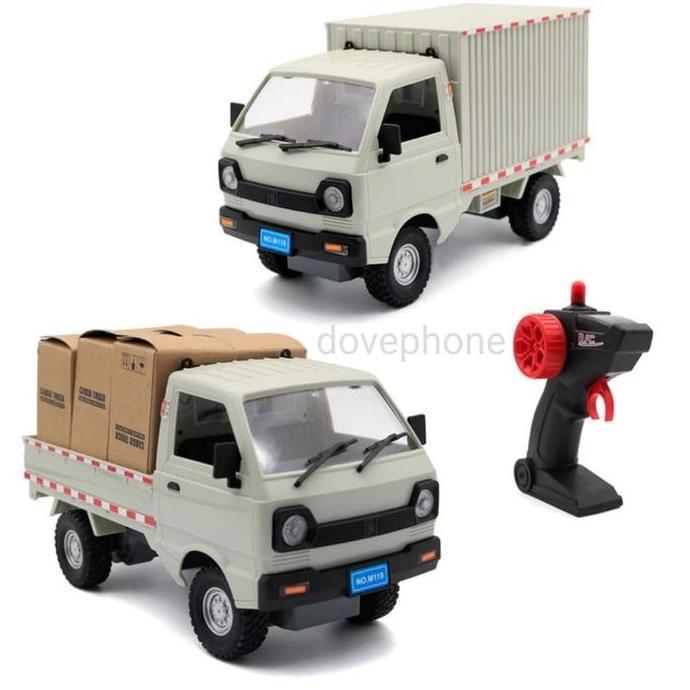 Mainan Mobil Rc Remote Kontrol Cargo Truk Suzuki Carry Pick Up Box Car